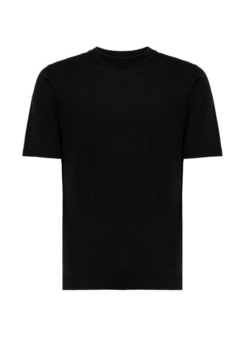 T-Shirt Alpha Studio Black Crew Neck Half Sleeves ALPHA STUDIO |  | FE-6315C0105